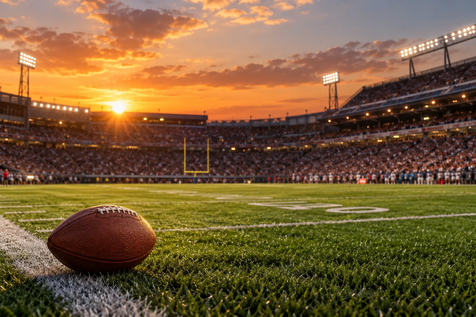 Illustrative American football stadium