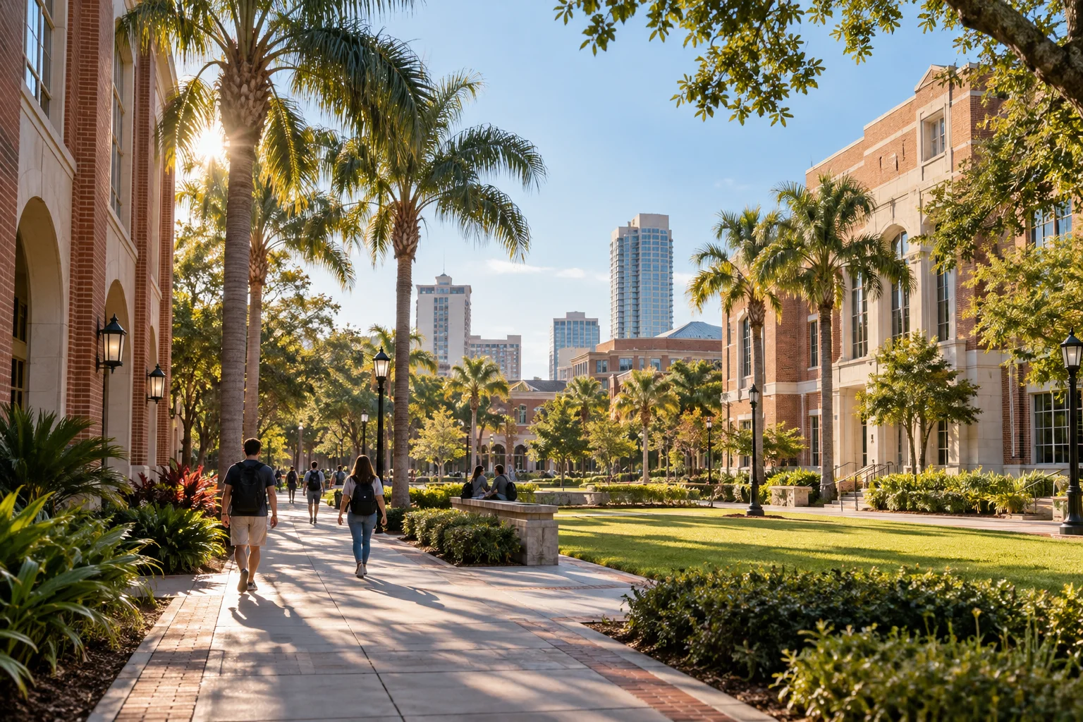Illustrative university campus, not a project rendering
